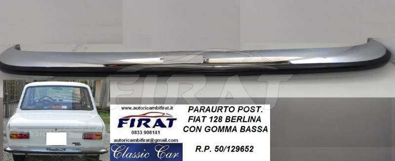 PARAURTO FIAT 128 CON GOMMA BASSA POST.